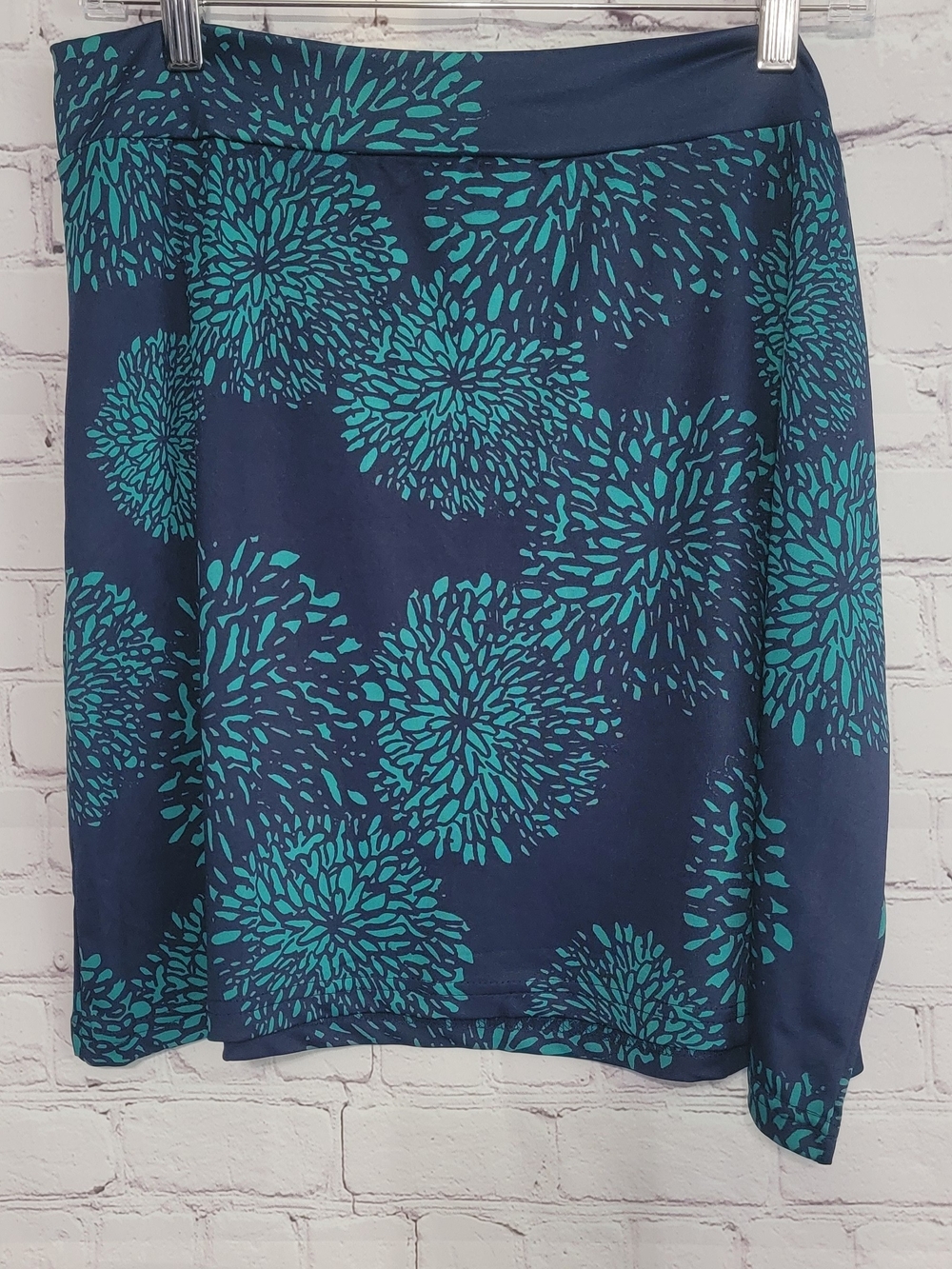 Women’s Navy Blue Floral A-Line Skirt